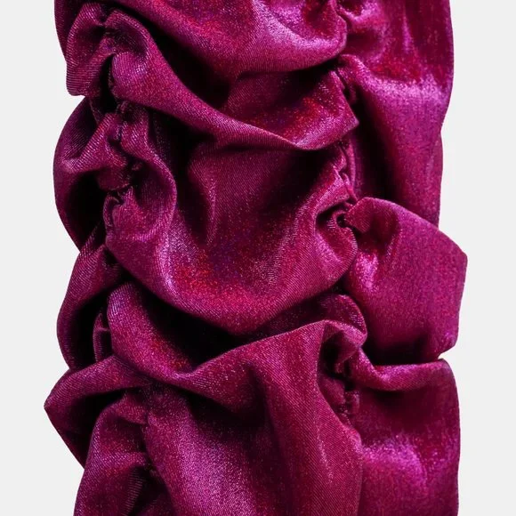 Area Fuchsia Ruched Mini Dress - Picture 7 of 11